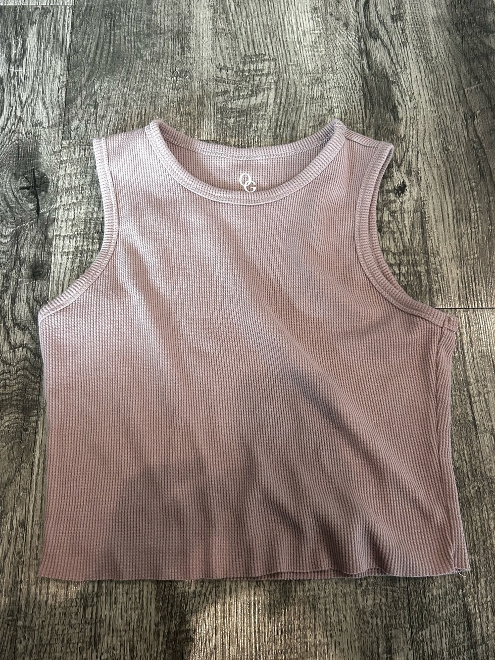 Women's Ribbed Tank Top in Dusty Mauve